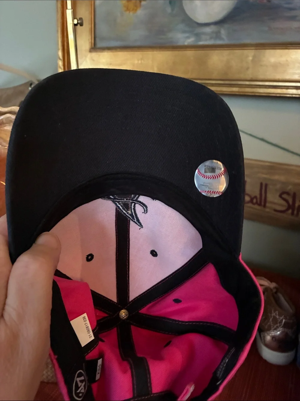 Atlanta Braves Vibrant Pink adjustable baseball cap - Youth
